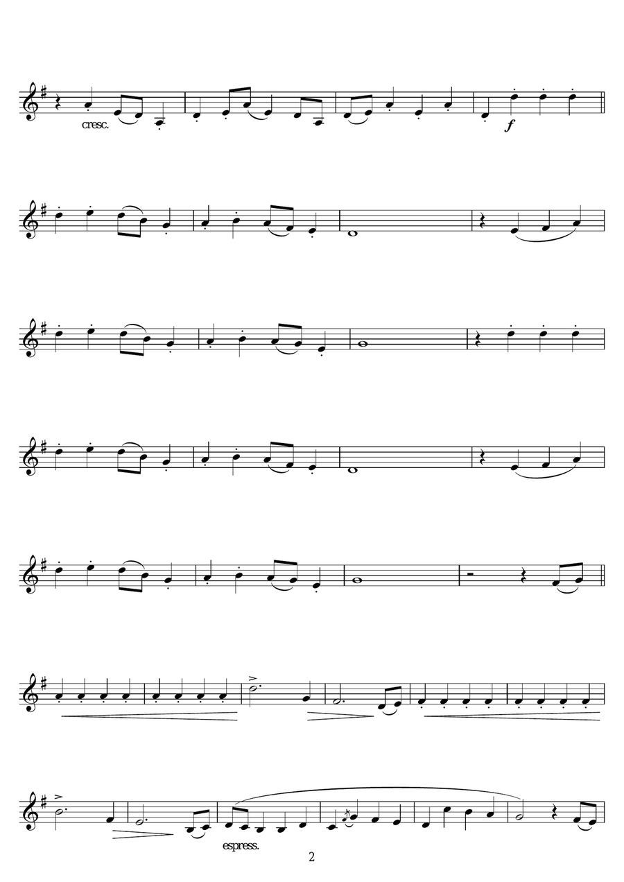 Sleigh Ride Sleigh Ride Trumpet Solo scores gallery preview page 2