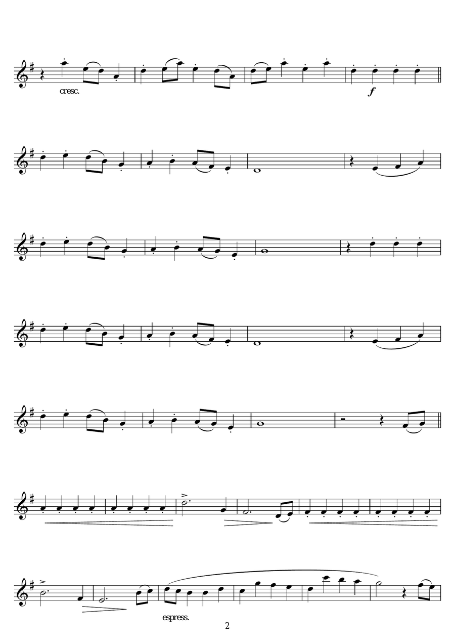 Sleigh Ride Sleigh Ride Tenor Saxophone scores gallery preview page 2