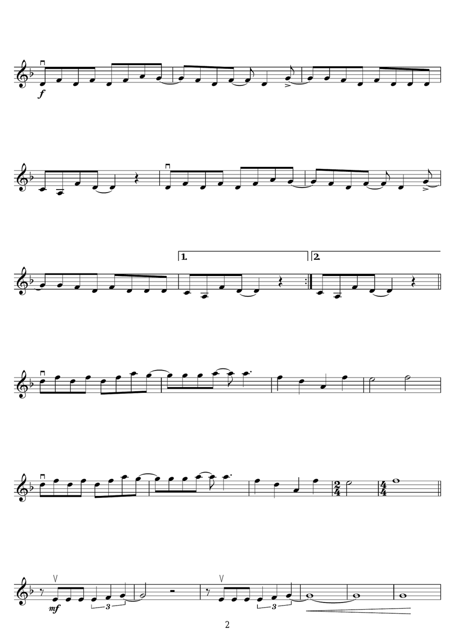 Gimme! Gimme! Gimme! (A Man After Midnight) Violin Solo scores gallery preview page 2