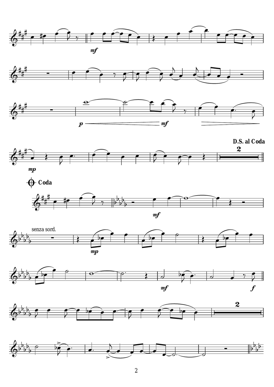 Good Vibrations Good Vibrations Trumpet Solo scores gallery preview page 2