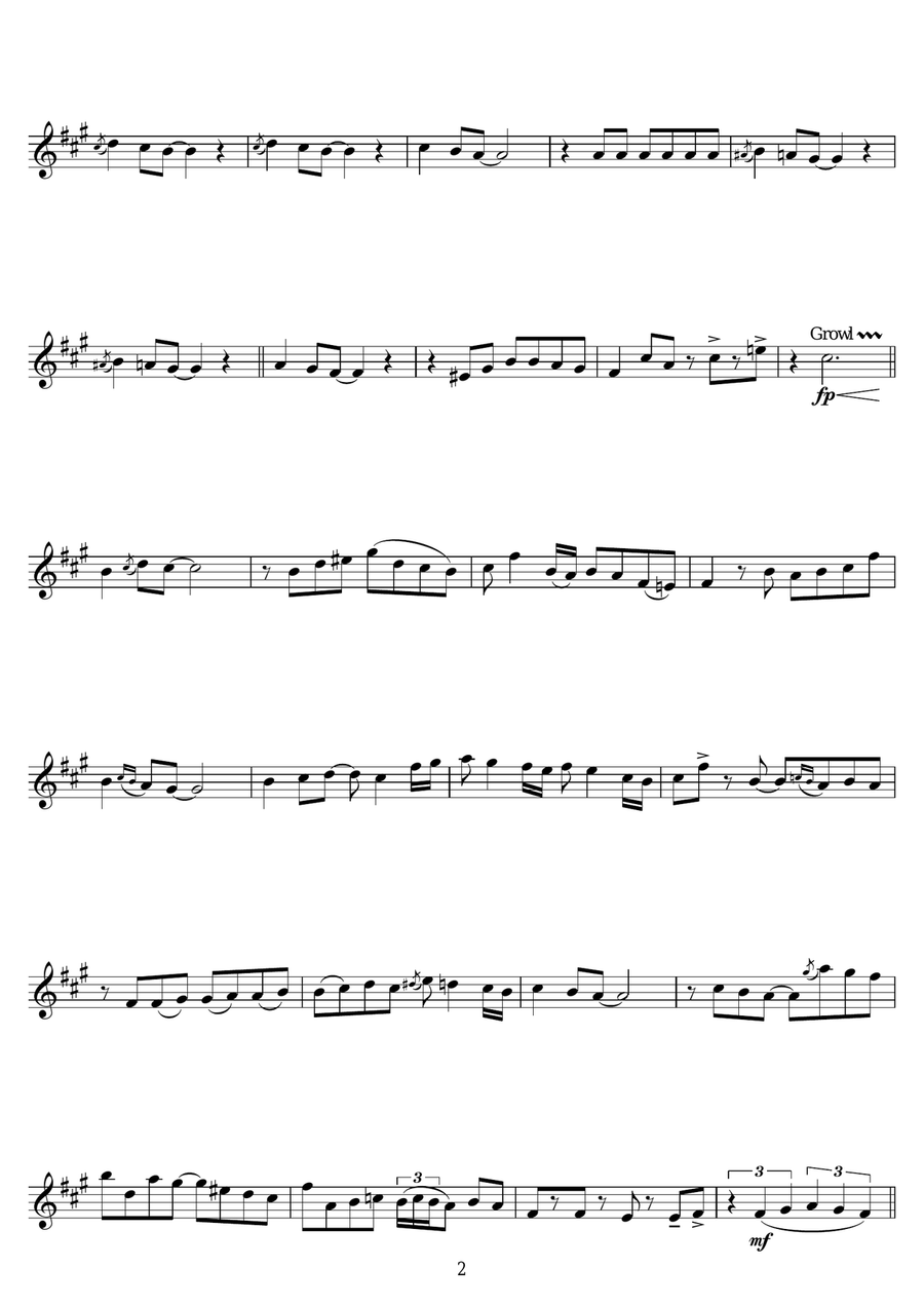 Sway (Quien Sera) Sway (Quien Sera) Trumpet Solo scores gallery preview page 2