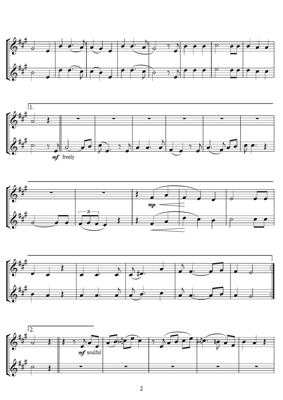 Mistletoe And Wine Mistletoe And Wine Tenor Saxophone scores gallery preview page 2