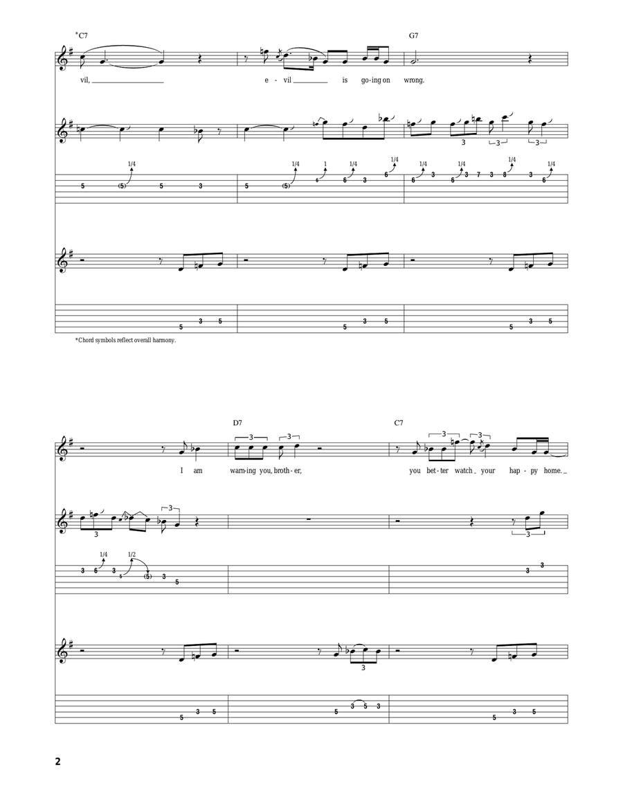 Evil (Is Going On) Evil (Is Going On) Acoustic Guitar scores gallery preview page 2