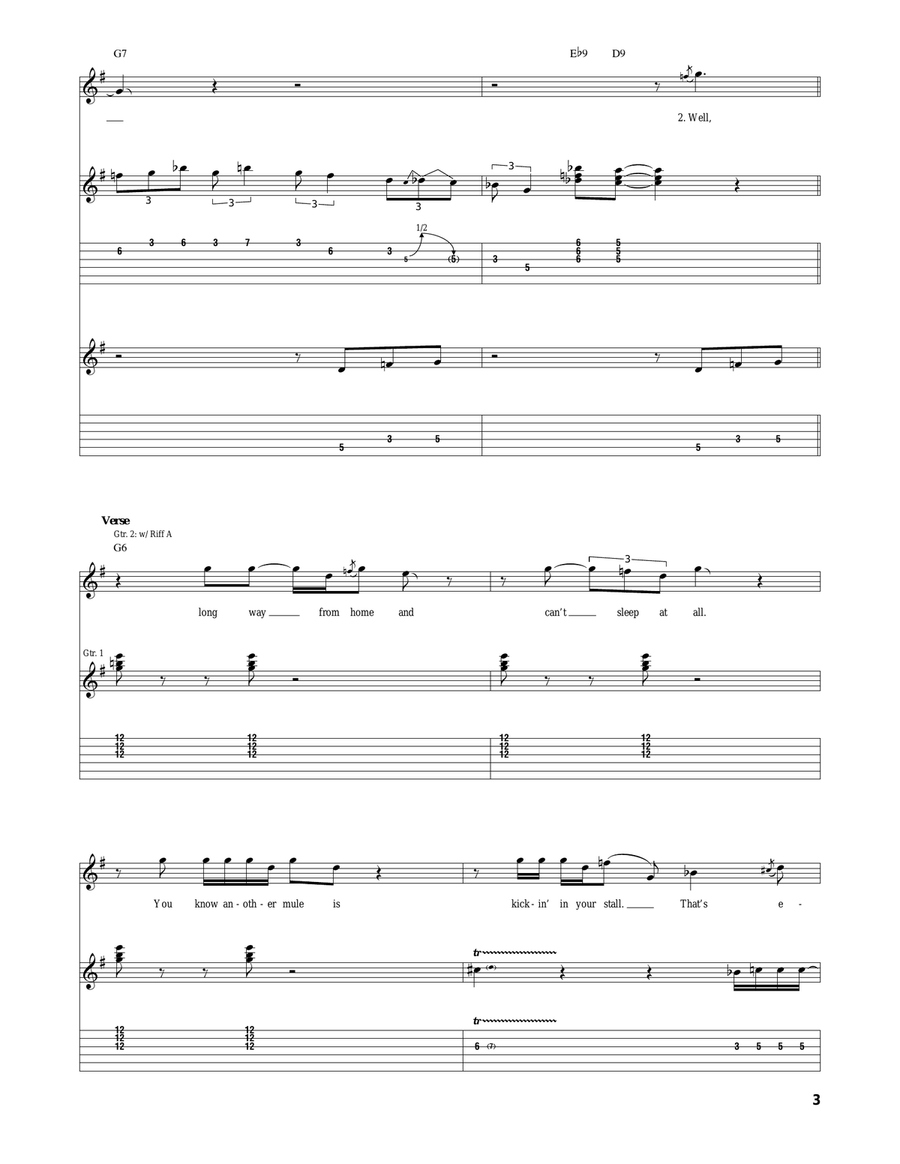 Evil (Is Going On) Evil (Is Going On) Acoustic Guitar scores gallery preview page 3