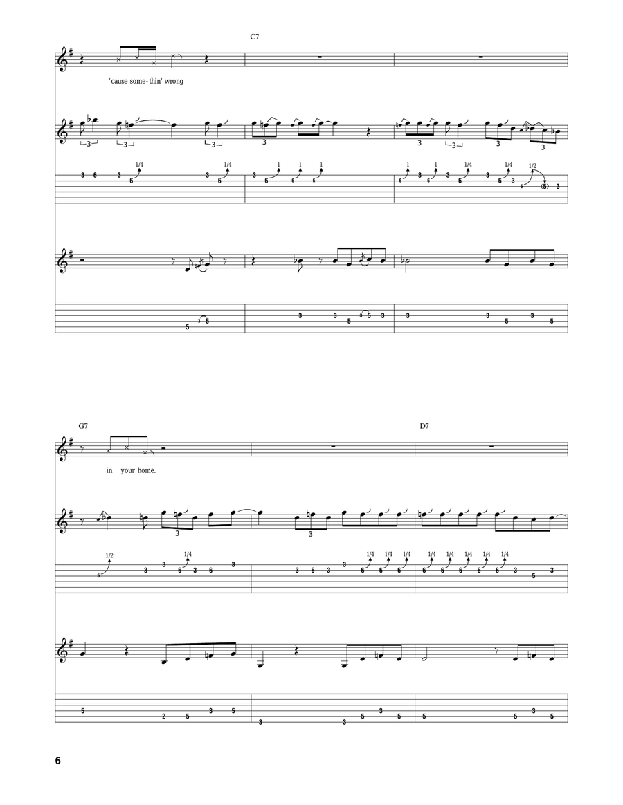 Evil (Is Going On) Evil (Is Going On) Acoustic Guitar scores gallery preview page 6