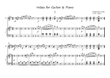 Valses for Guitar and Piano duet by Carulli