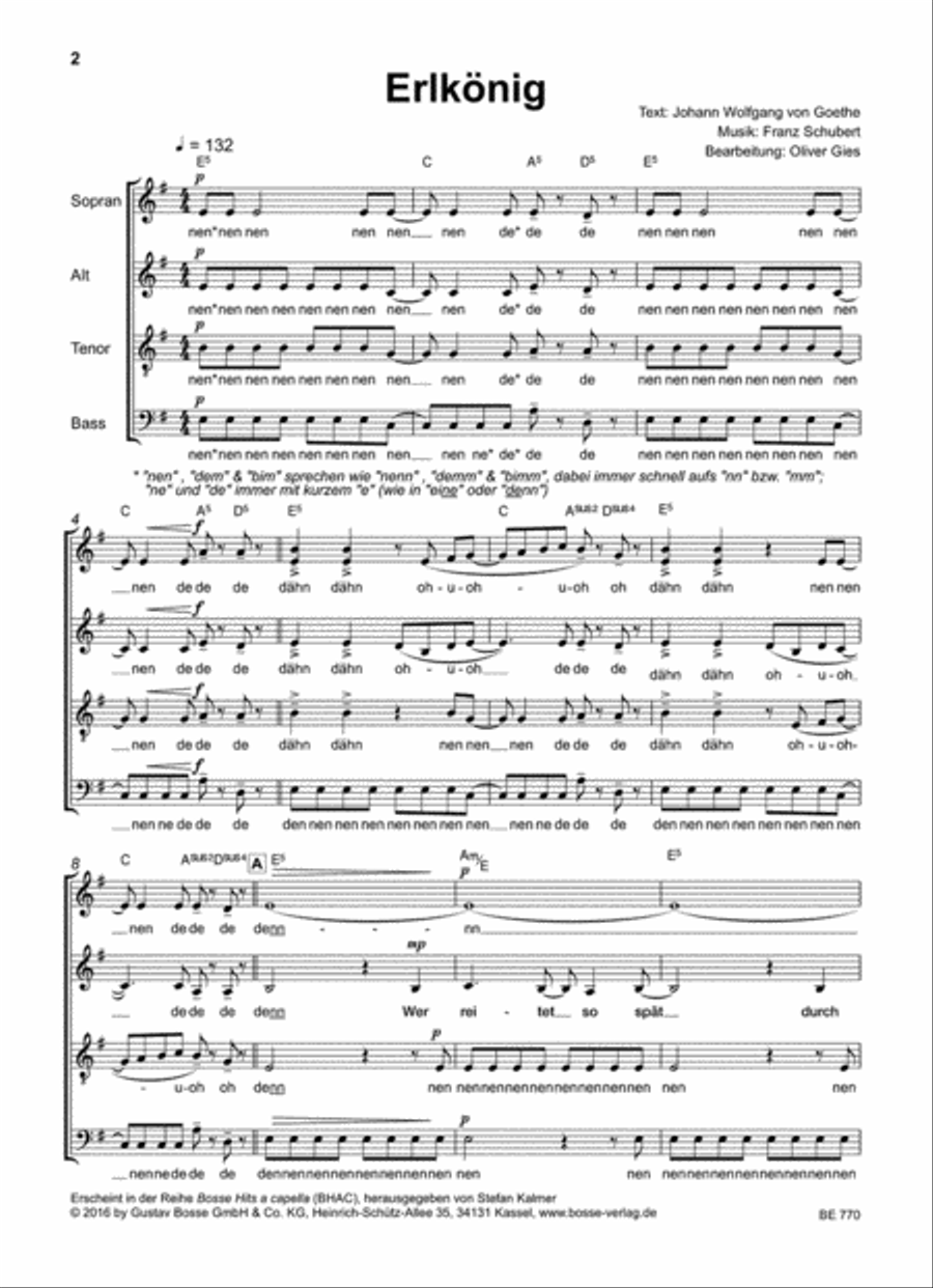 Der Erlkönig 4-Part scores gallery preview page 2