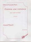 Comme une romance pour violon et harpe