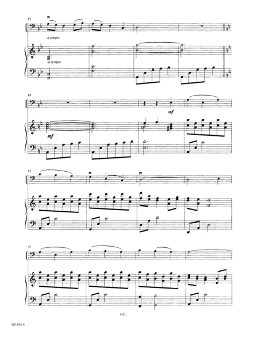 I Wonder As I Wander Viola scores gallery preview page 4