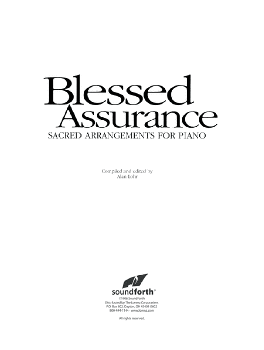 Blessed Assurance (Digital Download) Piano Solo scores gallery preview page 2