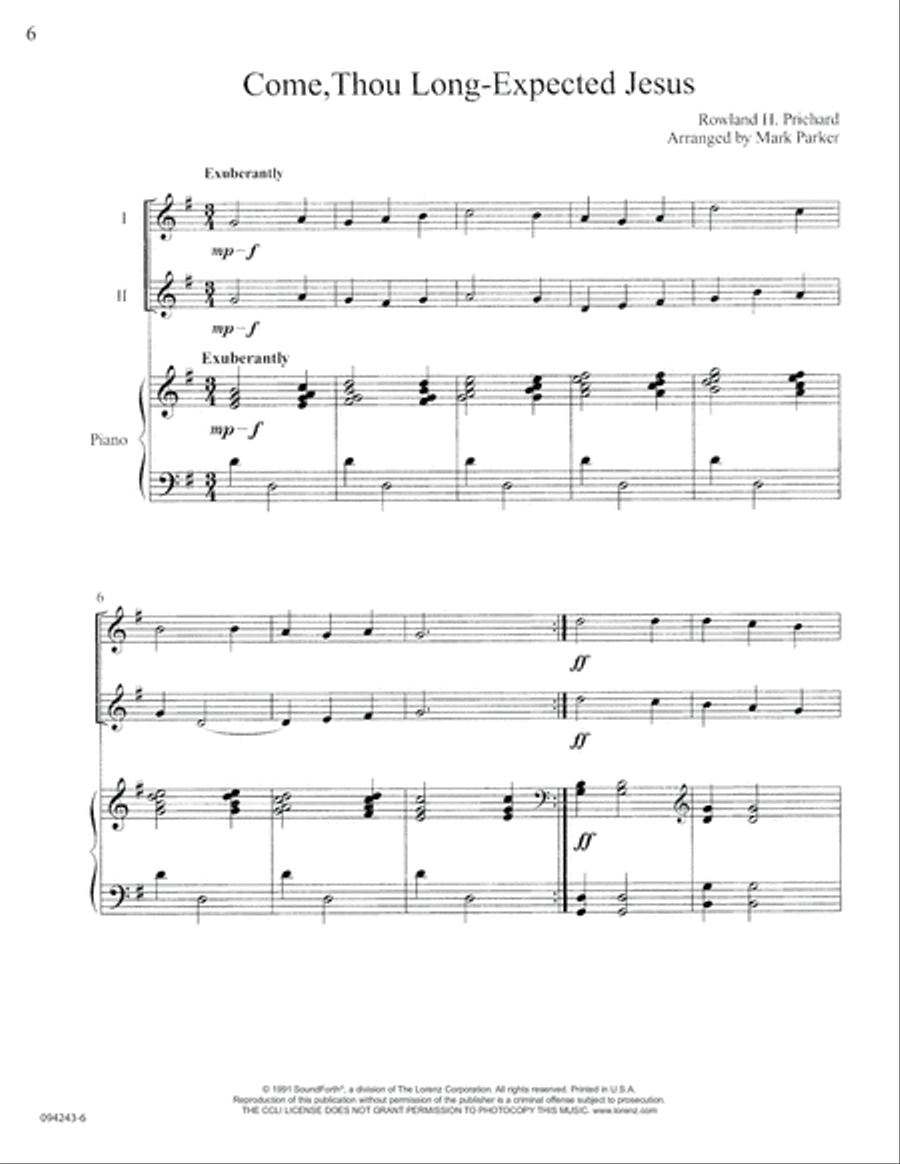 Instruments of Praise, Vol. 2: Cello/Double Bass - Score and insert (Digital Dow Double Bass scores gallery preview page 6