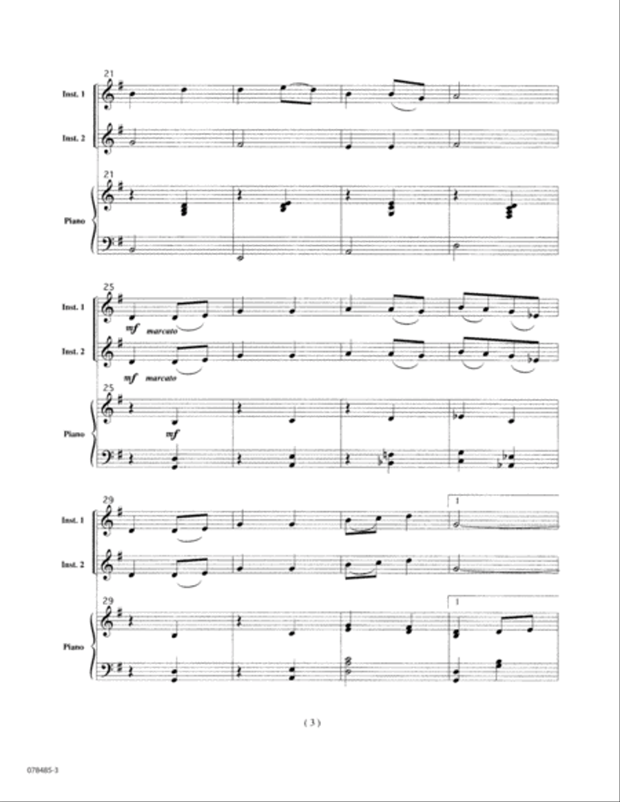 Brethren, We Have Met to Worship - Violin Violin Solo scores gallery preview page 3