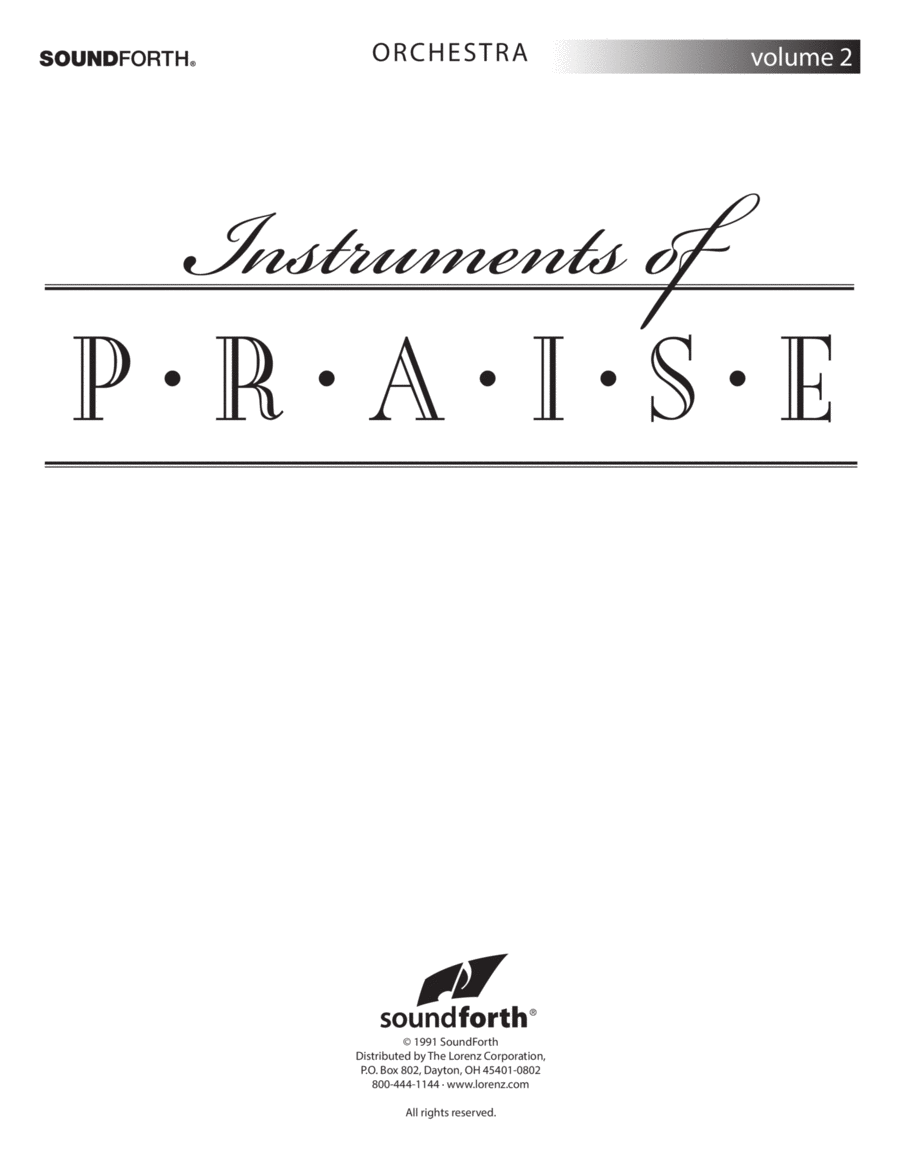 Instruments of Praise, Vol. 2: Violin - Score and Parts (Digital Download) Violin Solo scores gallery preview page 1