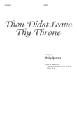 Thou Didst Leave Thy Throne