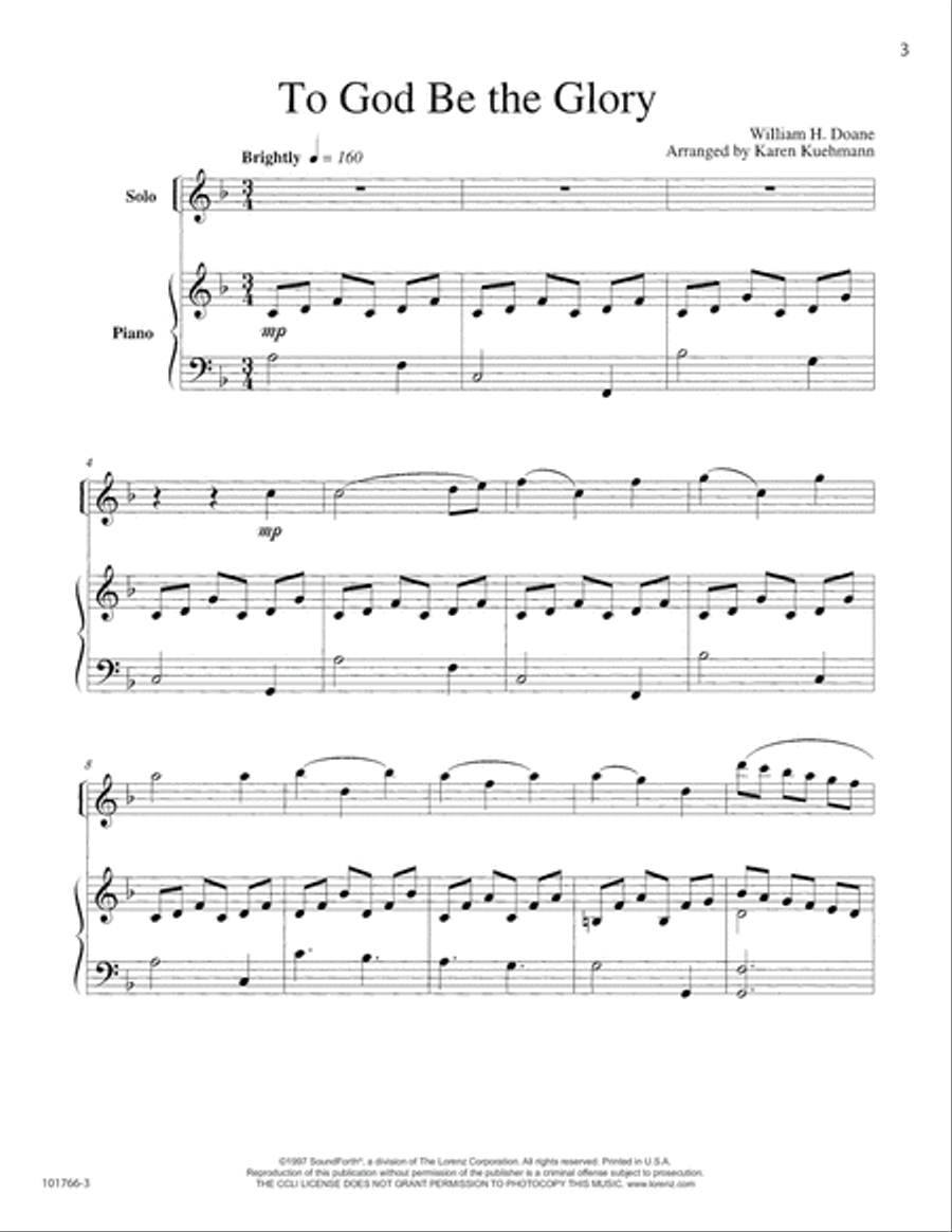 Instruments of Glory, Vol. 1 - Trumpet (Digital Download) Trumpet Solo scores gallery preview page 3