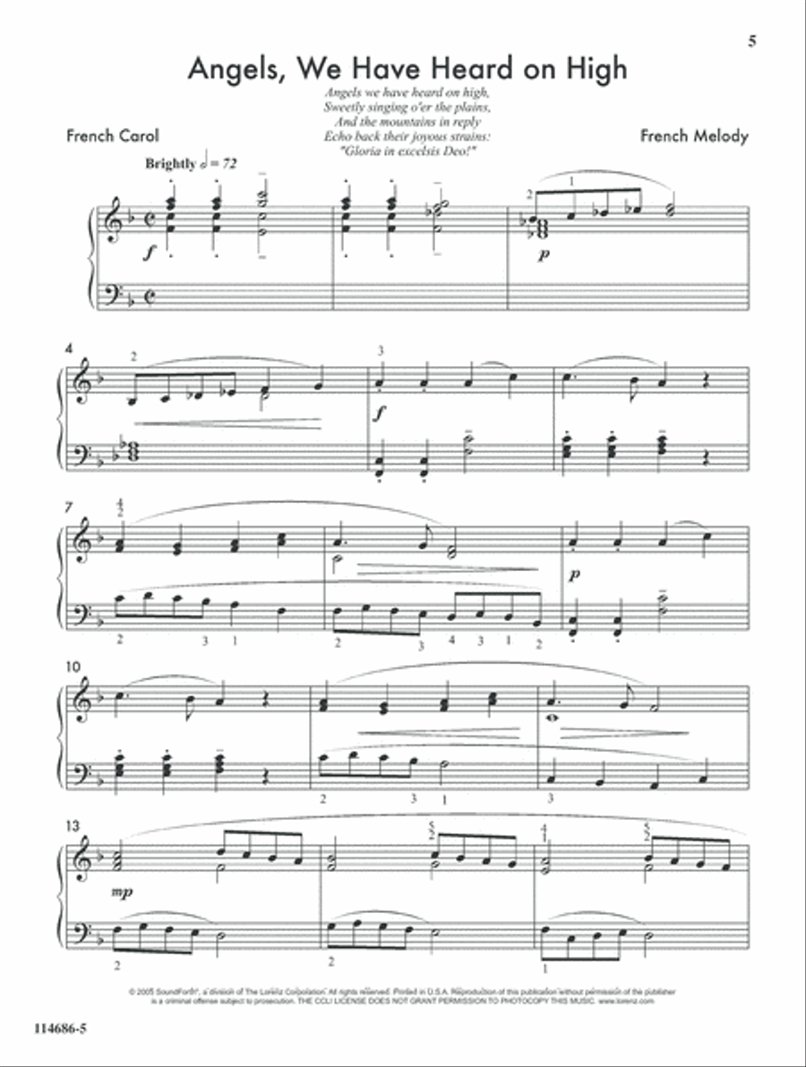 Keyboard Treasury Christmas Piano Solo scores gallery preview page 6