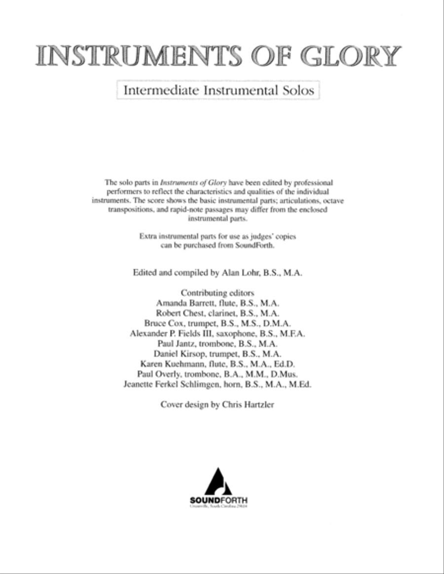 Instruments of Glory, Vol. 1 - Strings (Digital Download) Solo Part scores gallery preview page 3