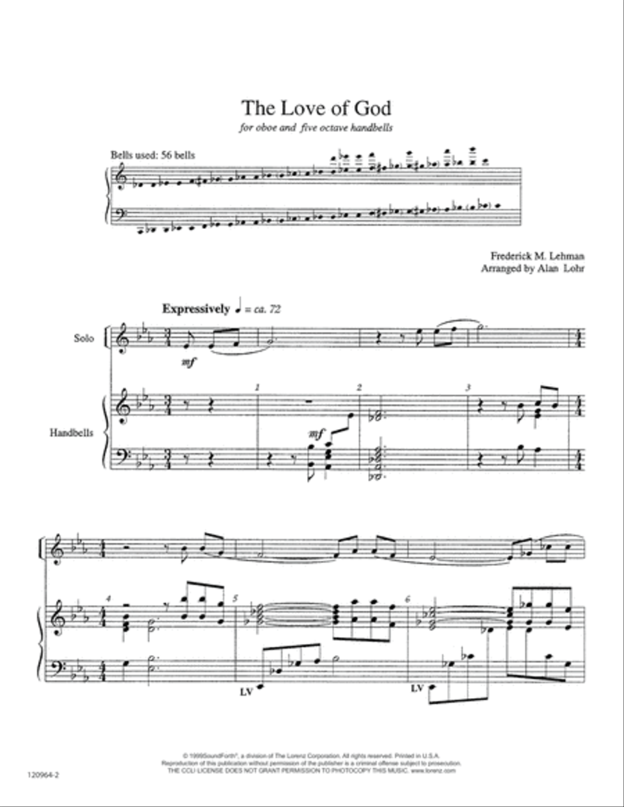 The Love of God The Love of God 5-Octaves scores gallery preview page 2