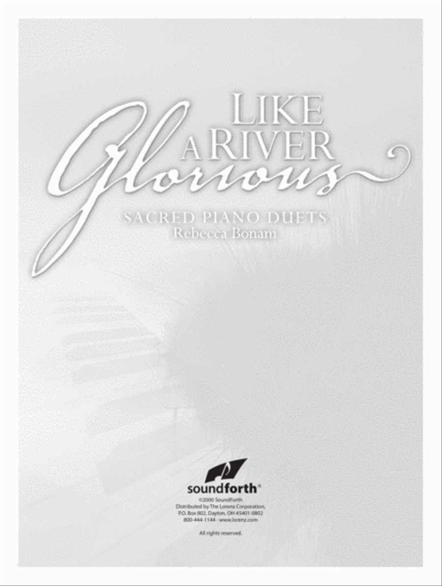 Like a River Glorious (Digital Download) 1 Piano, 4-Hands scores gallery preview page 1