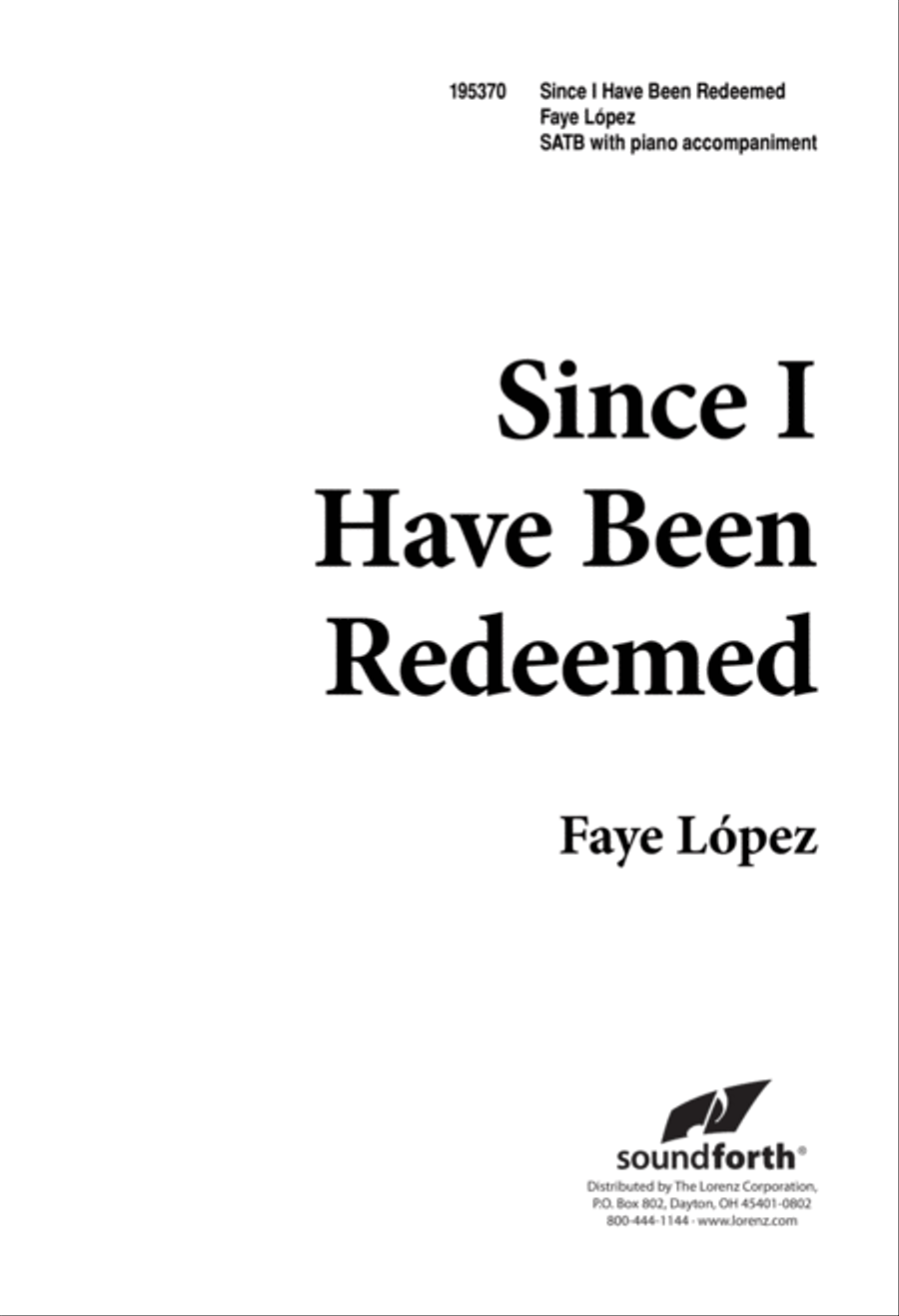 Since I Have Been Redeemed (Digital Download) 4-Part scores gallery preview page 1