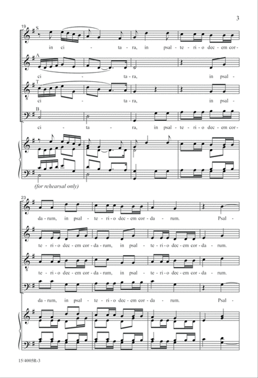Exsultate Justi in Domino (Digital Download) 4-Part scores gallery preview page 3