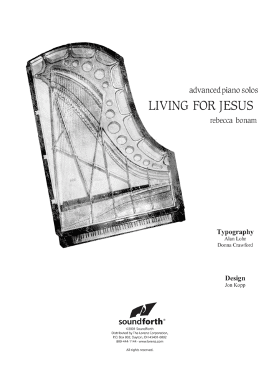 Living for Jesus (Digital Download) Piano Solo scores gallery preview page 1