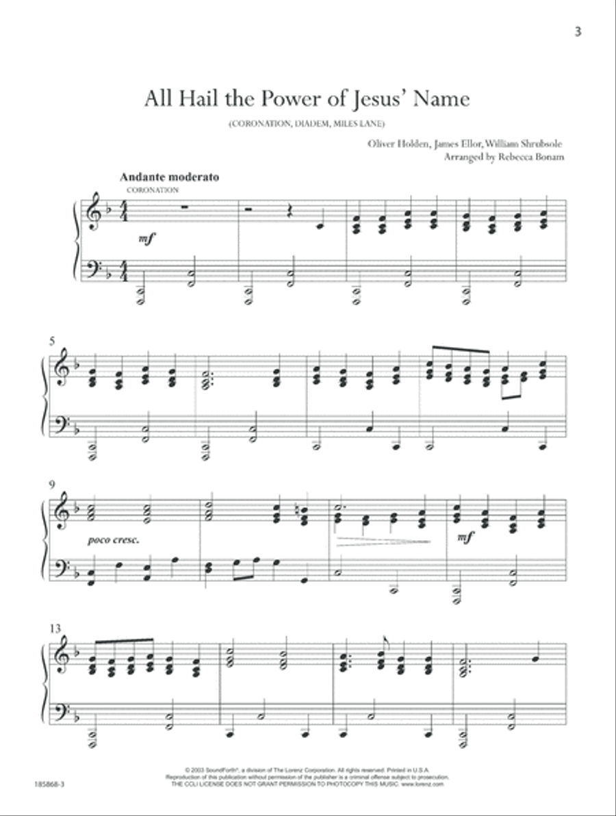 All Hail the Power All Hail the Power Piano Solo scores gallery preview page 4