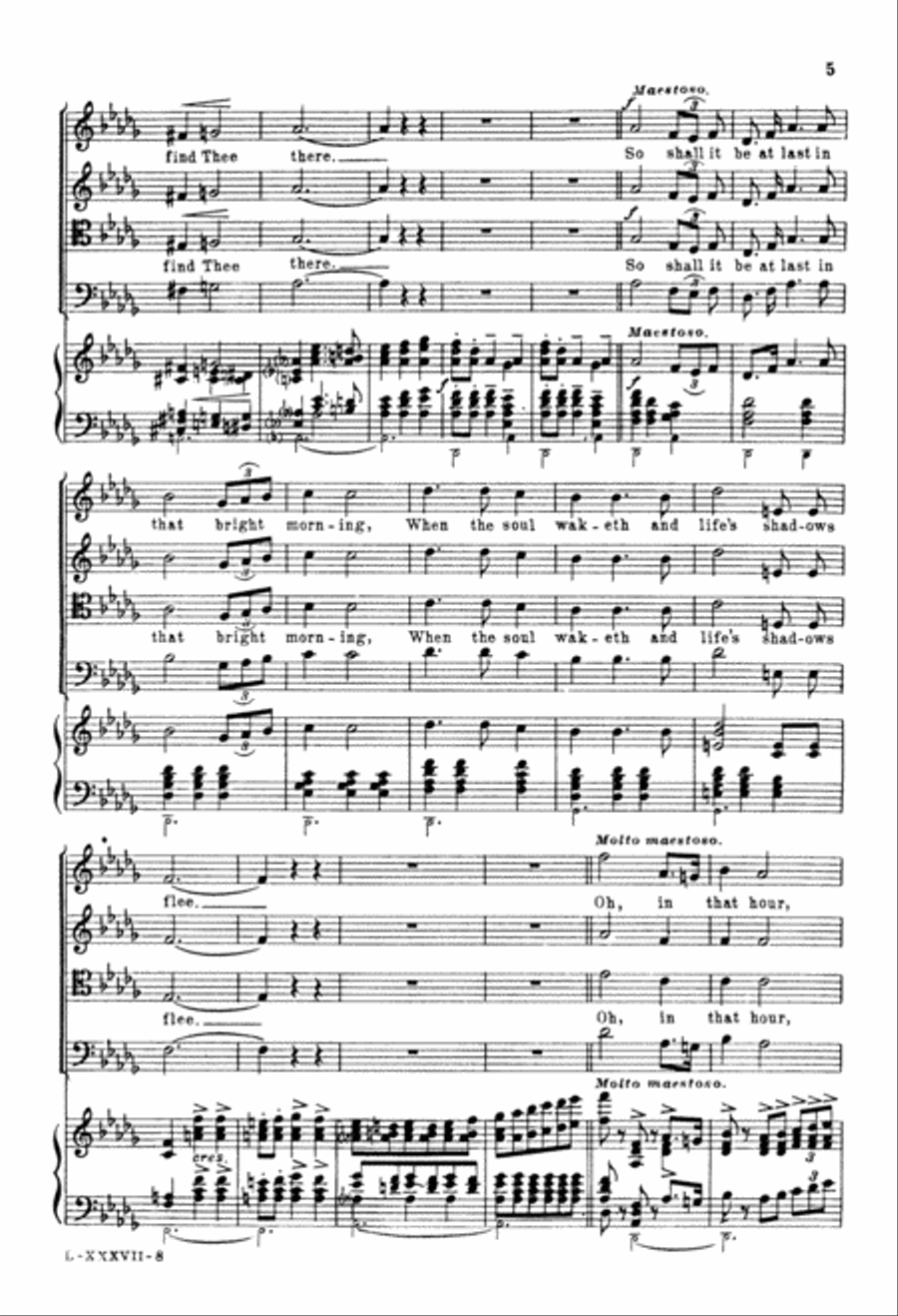 Still, Still with Thee (Digital Download) 4-Part scores gallery preview page 5