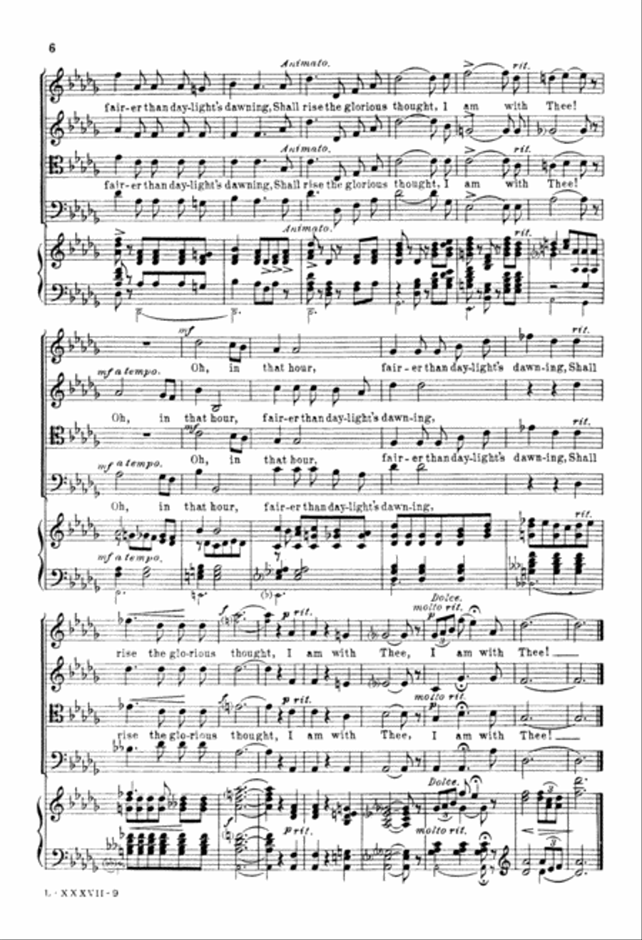 Still, Still with Thee (Digital Download) 4-Part scores gallery preview page 6