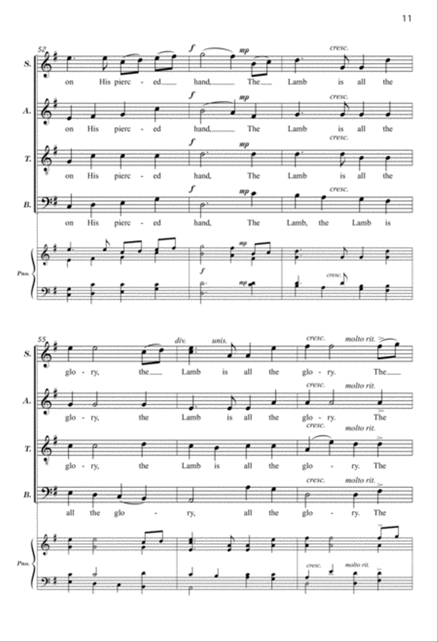 The Sands of Time (Digital Download) 4-Part scores gallery preview page 11