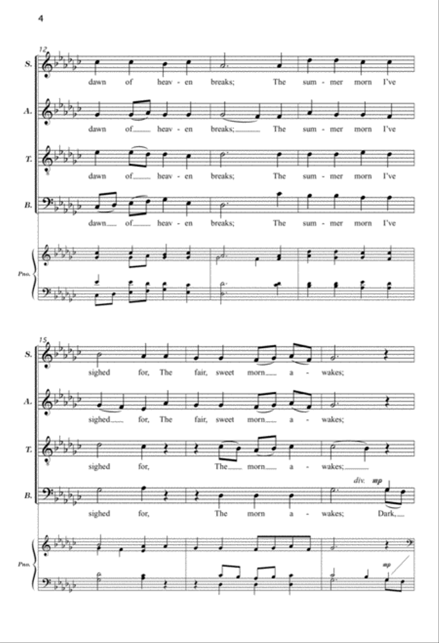 The Sands of Time (Digital Download) 4-Part scores gallery preview page 4