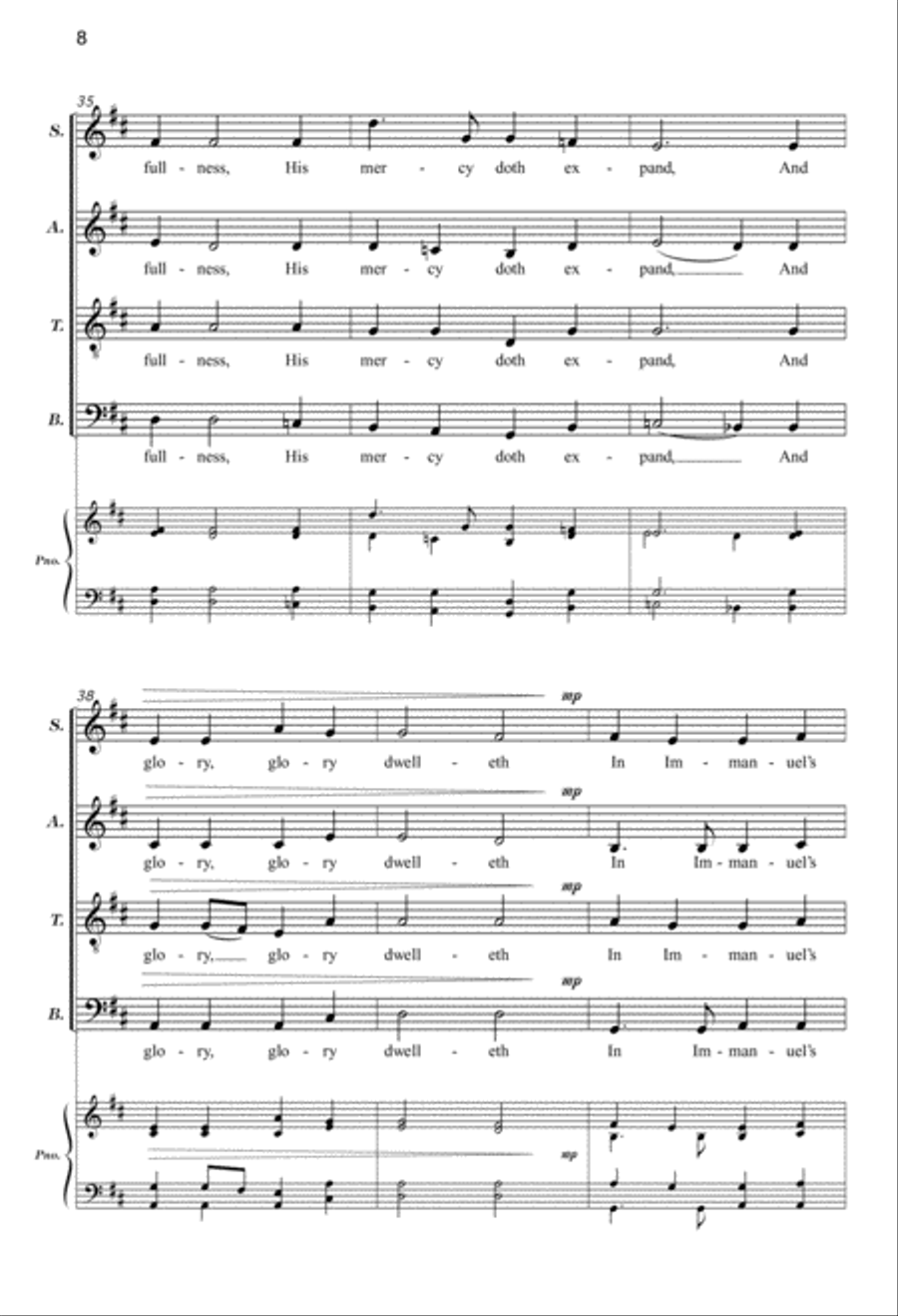 The Sands of Time (Digital Download) 4-Part scores gallery preview page 8