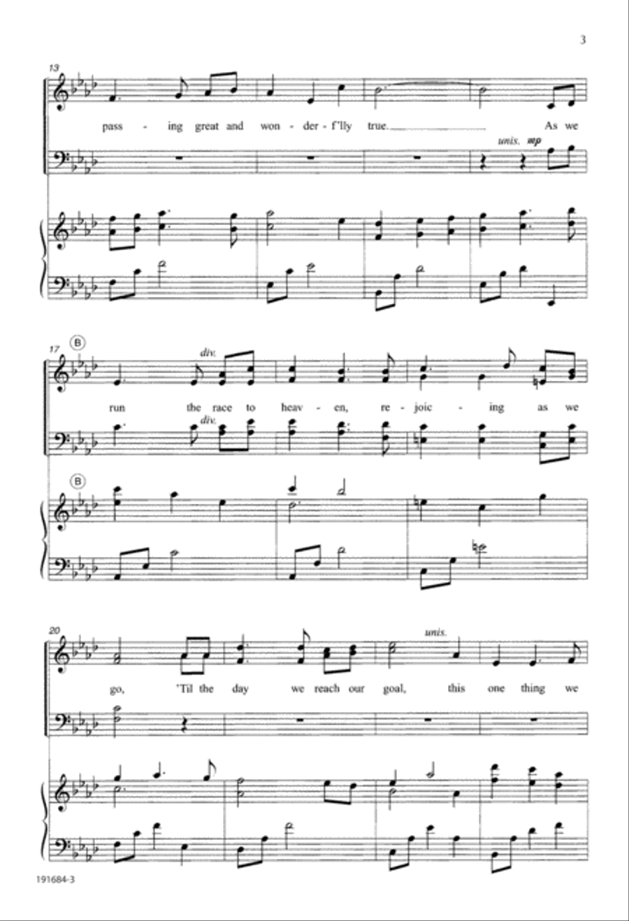This One Thing (Digital Download) 4-Part scores gallery preview page 3