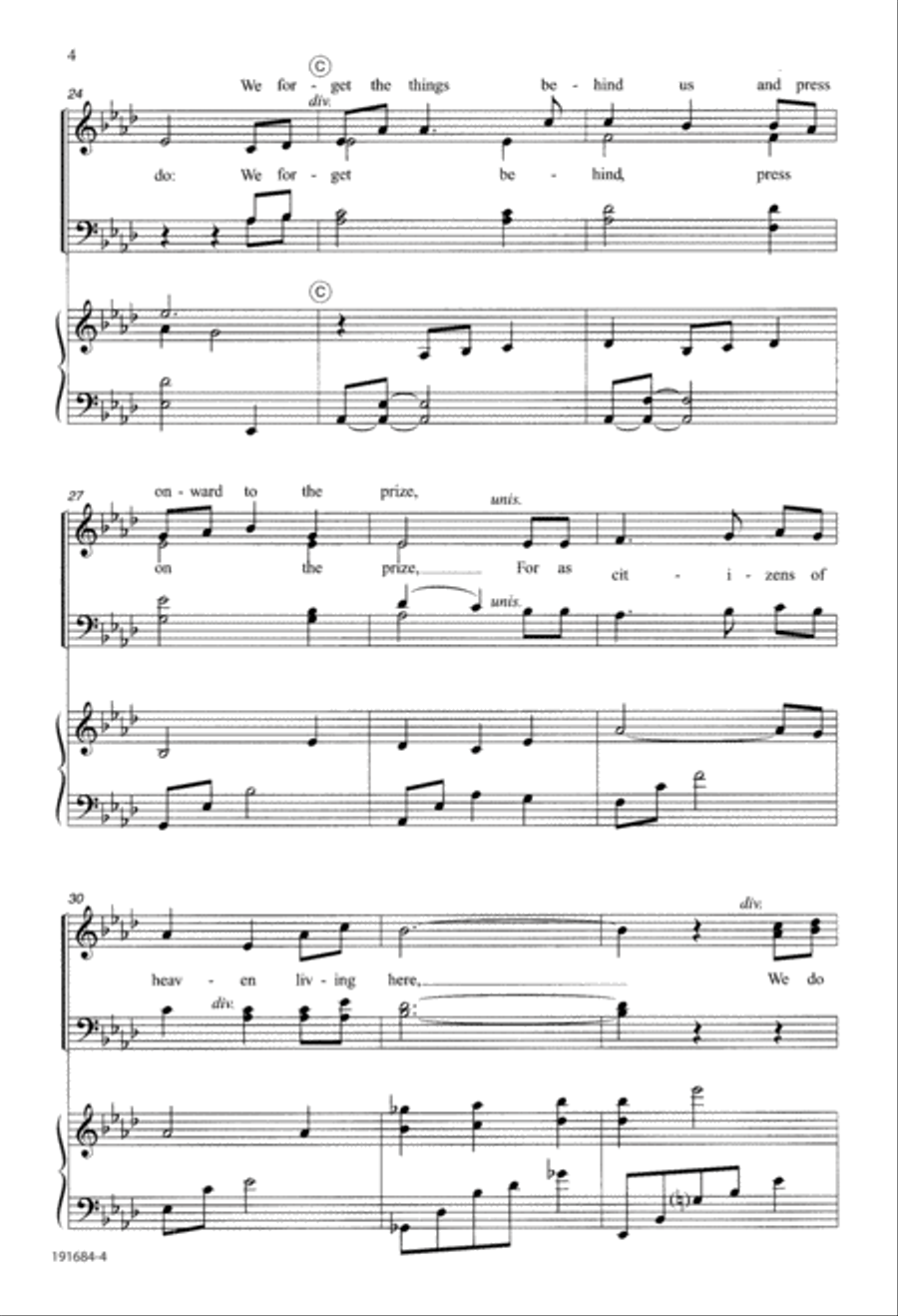 This One Thing (Digital Download) 4-Part scores gallery preview page 4