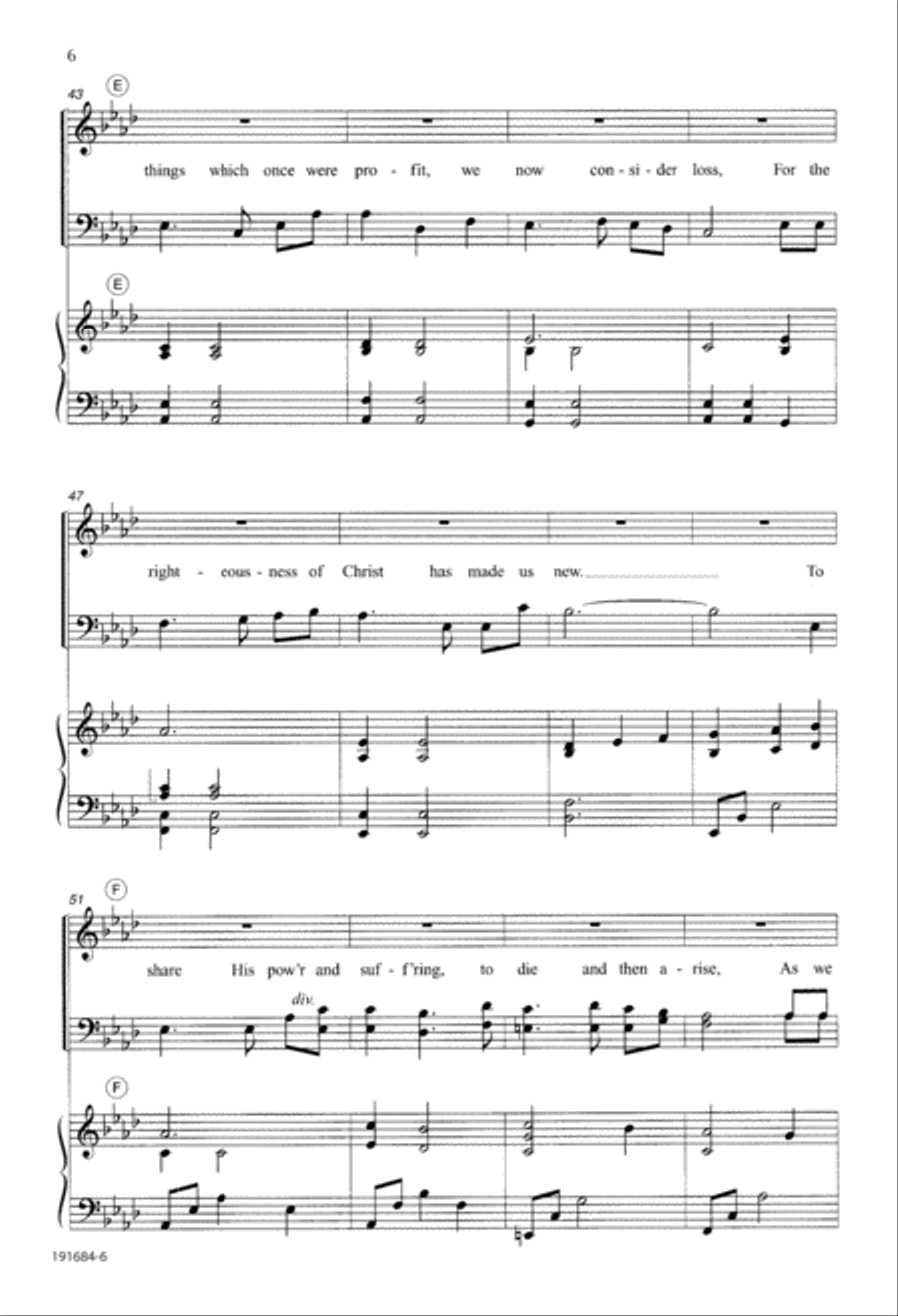 This One Thing (Digital Download) 4-Part scores gallery preview page 6