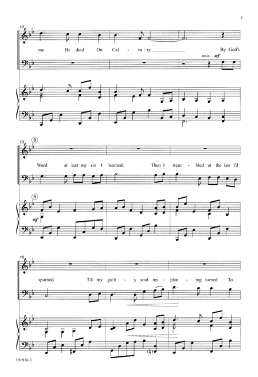 At Calvary (Digital Download) 4-Part scores gallery preview page 3