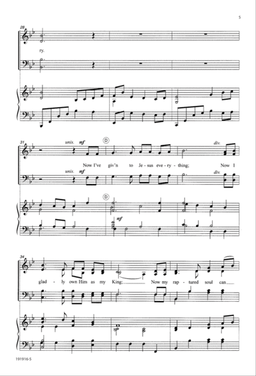At Calvary (Digital Download) 4-Part scores gallery preview page 5