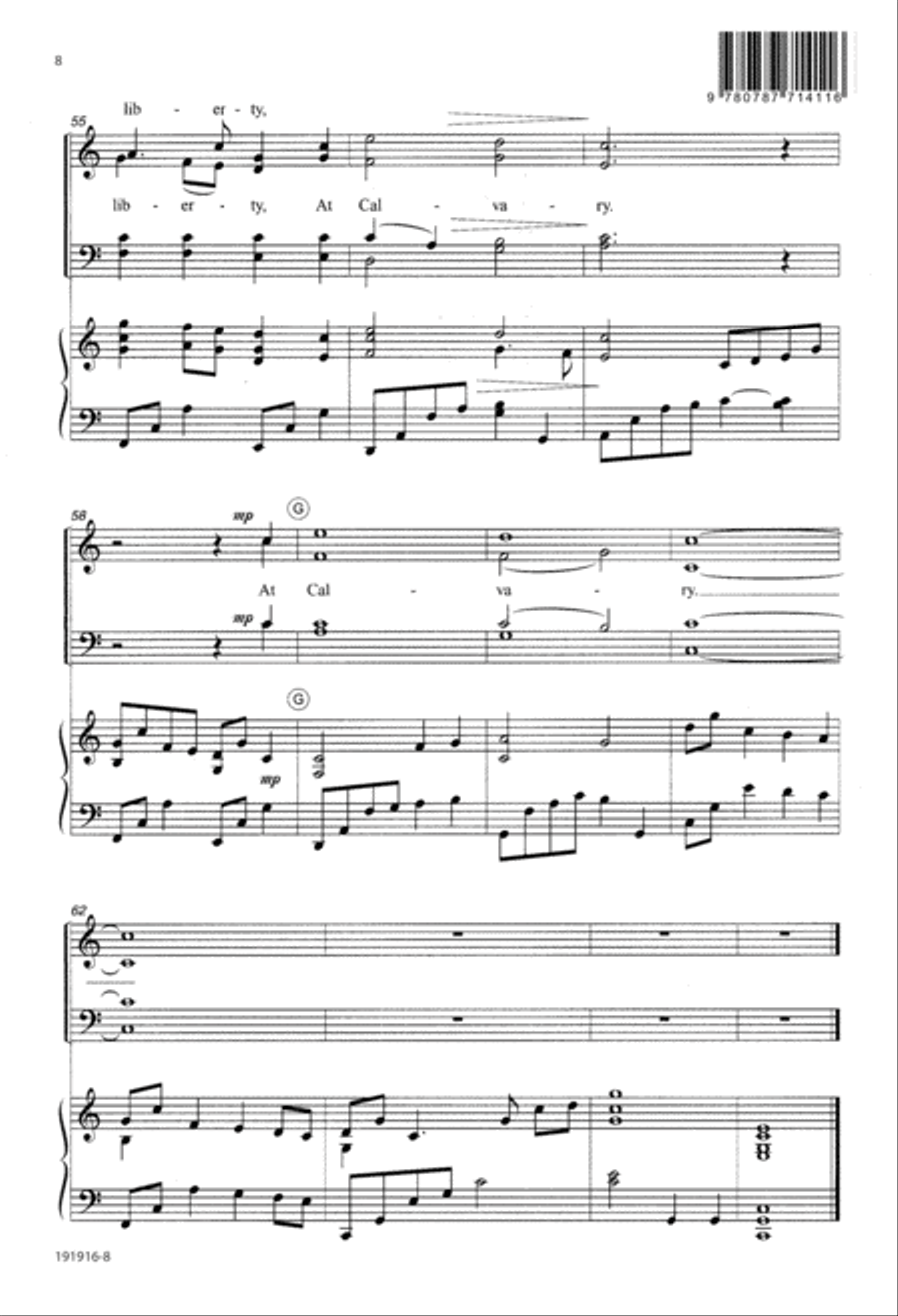 At Calvary (Digital Download) 4-Part scores gallery preview page 8