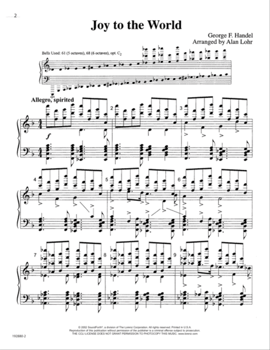 Joy to the World Joy to the World 5-Octaves scores gallery preview page 2