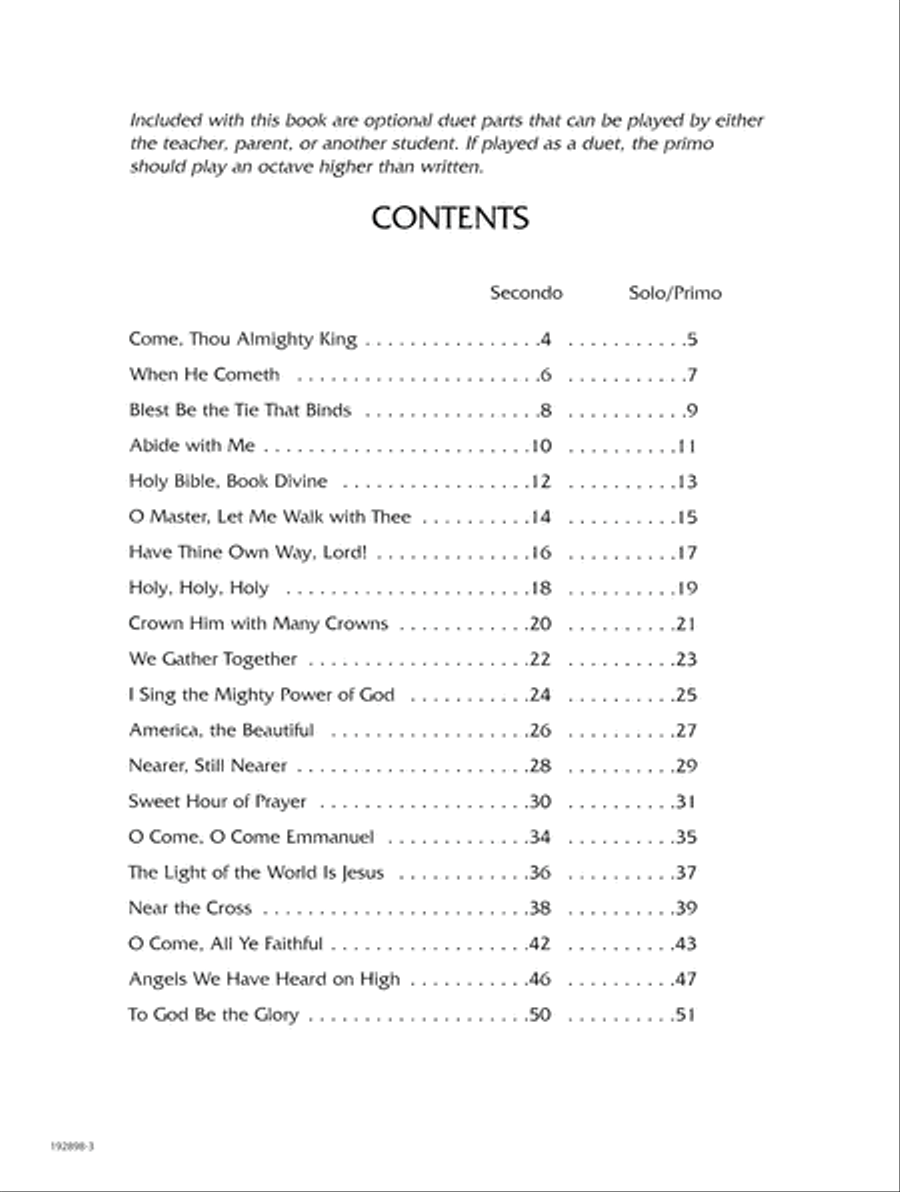 When He Cometh (Digital Download) Easy Piano scores gallery preview page 3