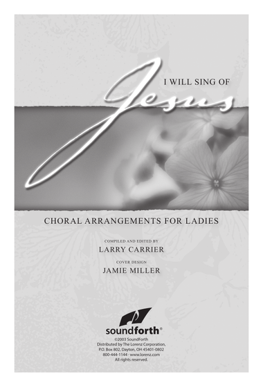 I Will Sing of Jesus (Digital Download)