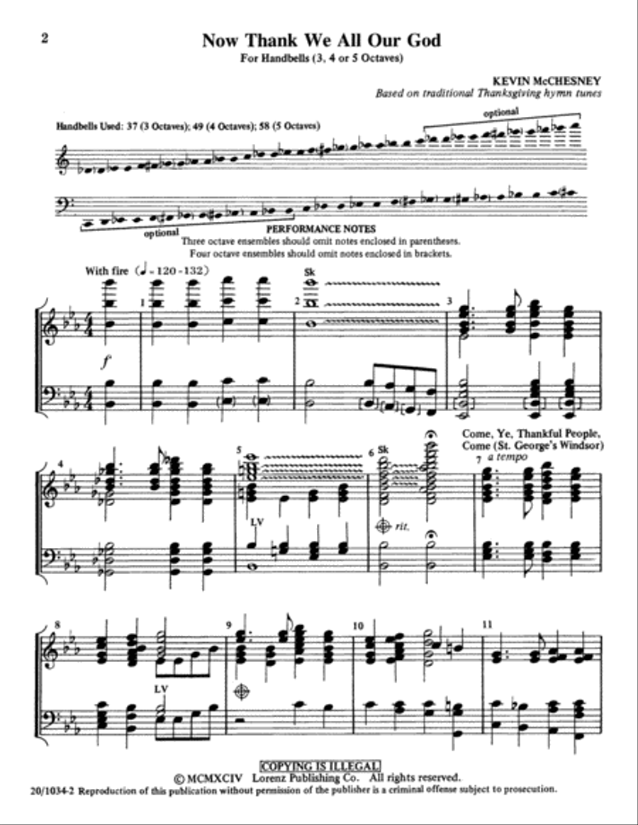 Now Thank We All Our God (Digital Download) 5-Octaves scores gallery preview page 2