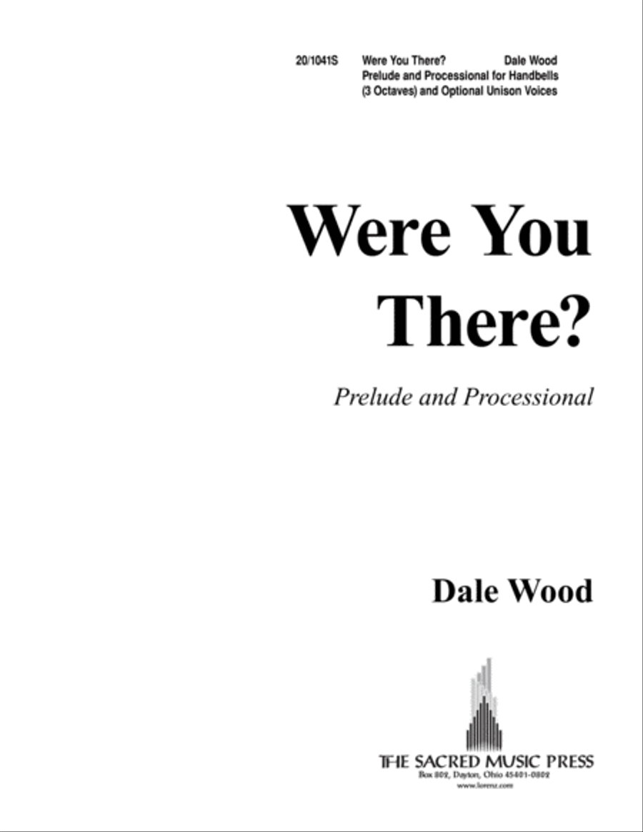 Were You There? (Digital Download) Unison Choir scores gallery preview page 1