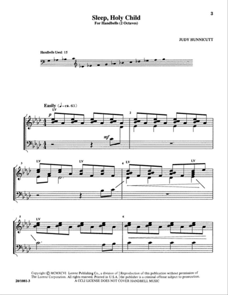 Sleep, Holy Child (Digital Download) 2-Octaves scores gallery preview page 3