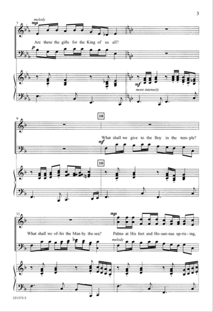 What Shall We Give? (Digital Download) 4-Part scores gallery preview page 3