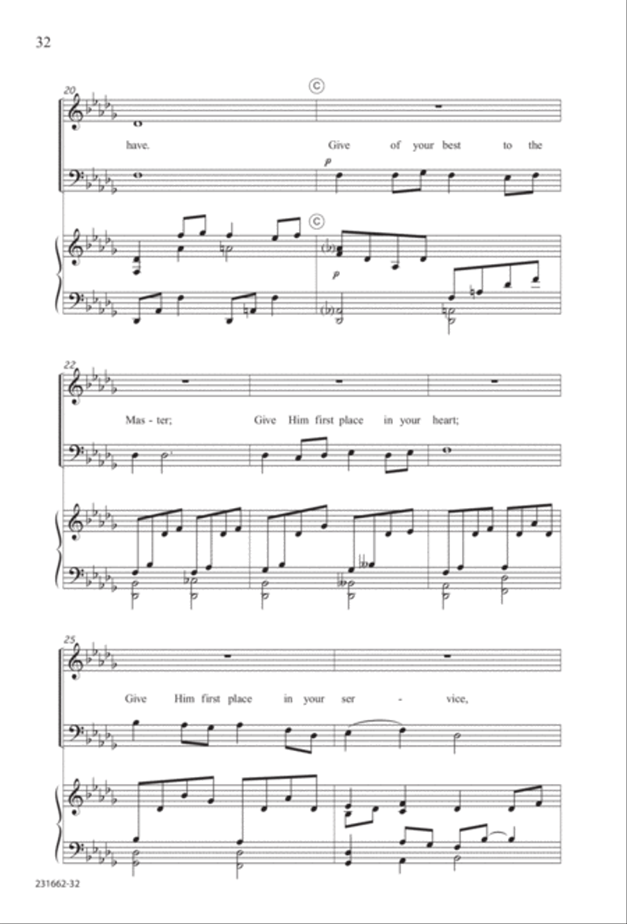 Bring Them In (Digital Download) 3-Part scores gallery preview page 34