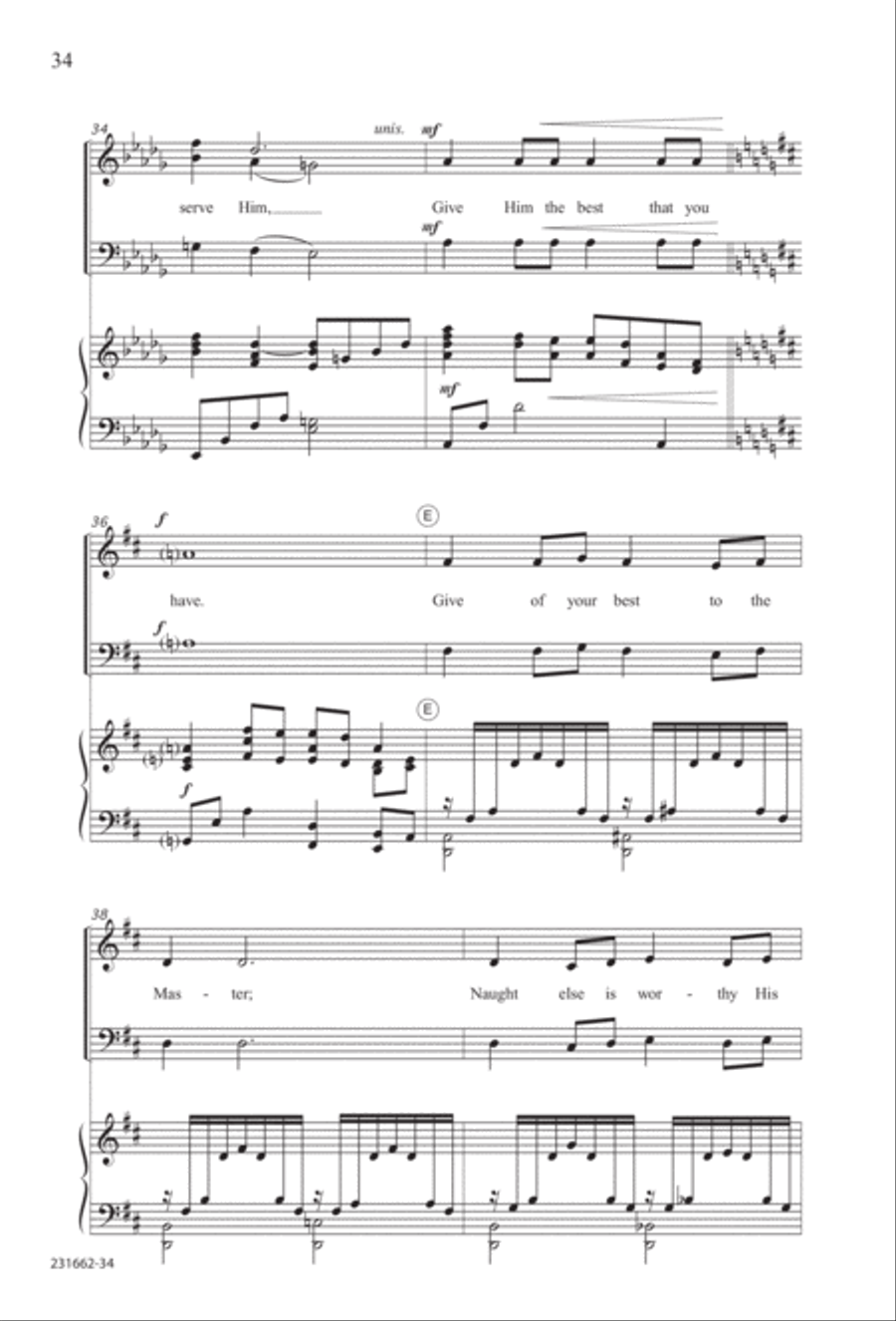 Bring Them In (Digital Download) 3-Part scores gallery preview page 36