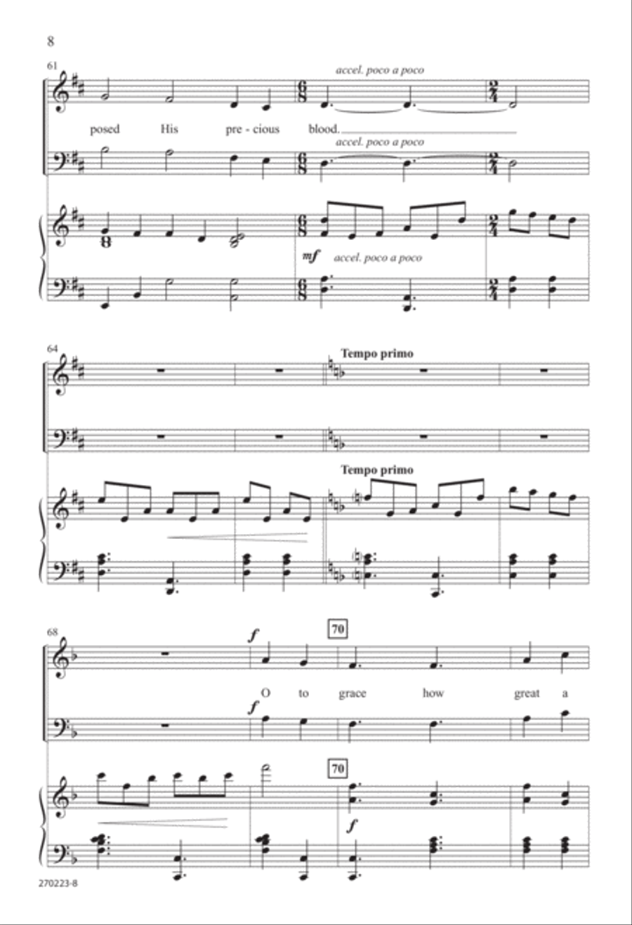 Come, Thou Fount of Every Blessing (Digital Download) 4-Part scores gallery preview page 8