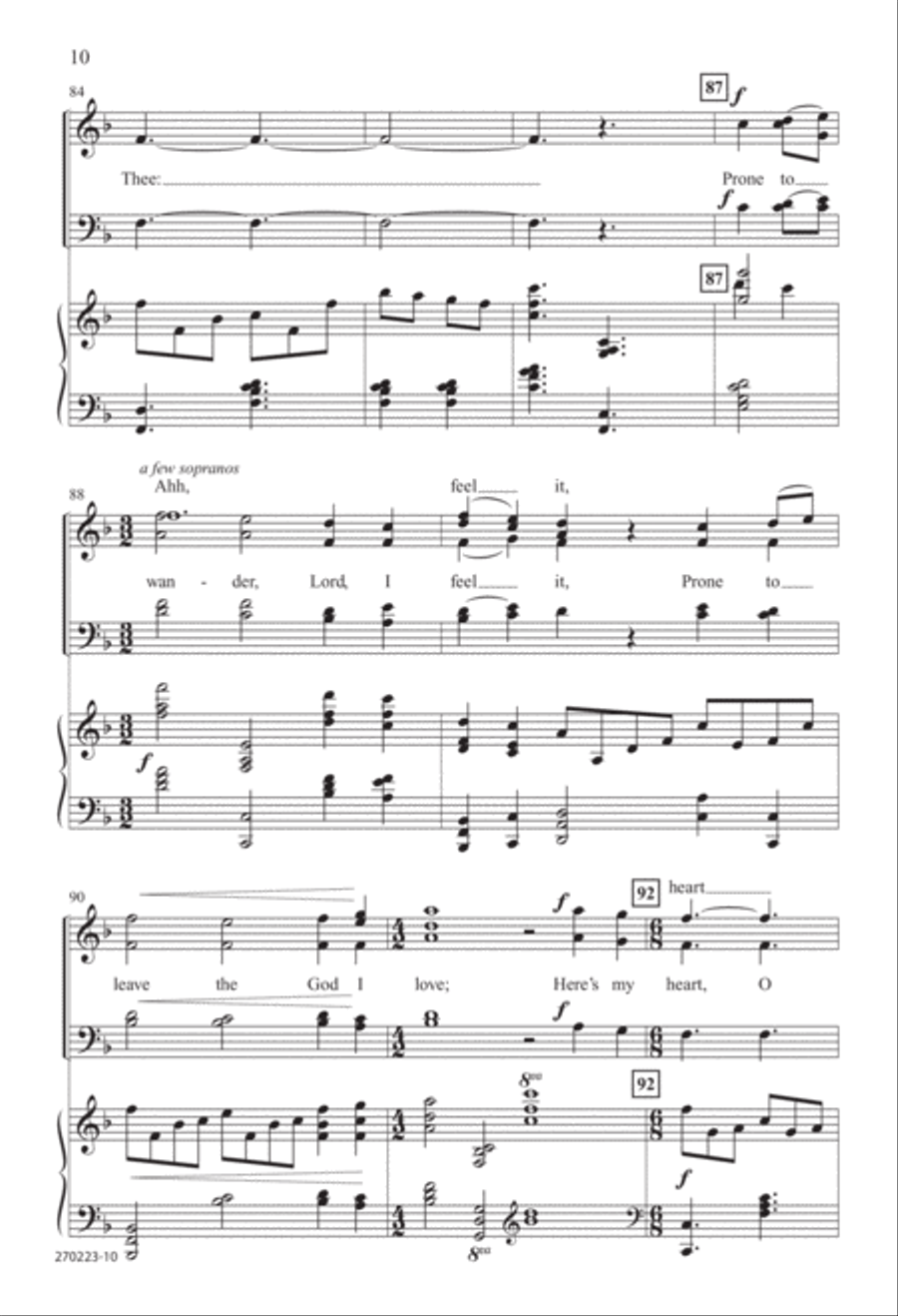 Come, Thou Fount of Every Blessing (Digital Download) 4-Part scores gallery preview page 10