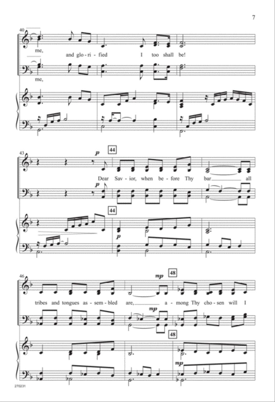 Complete in Thee (Digital Download) 4-Part scores gallery preview page 7